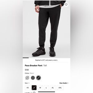 lululemon athletica Black Joggers - Pace Breaker Pant